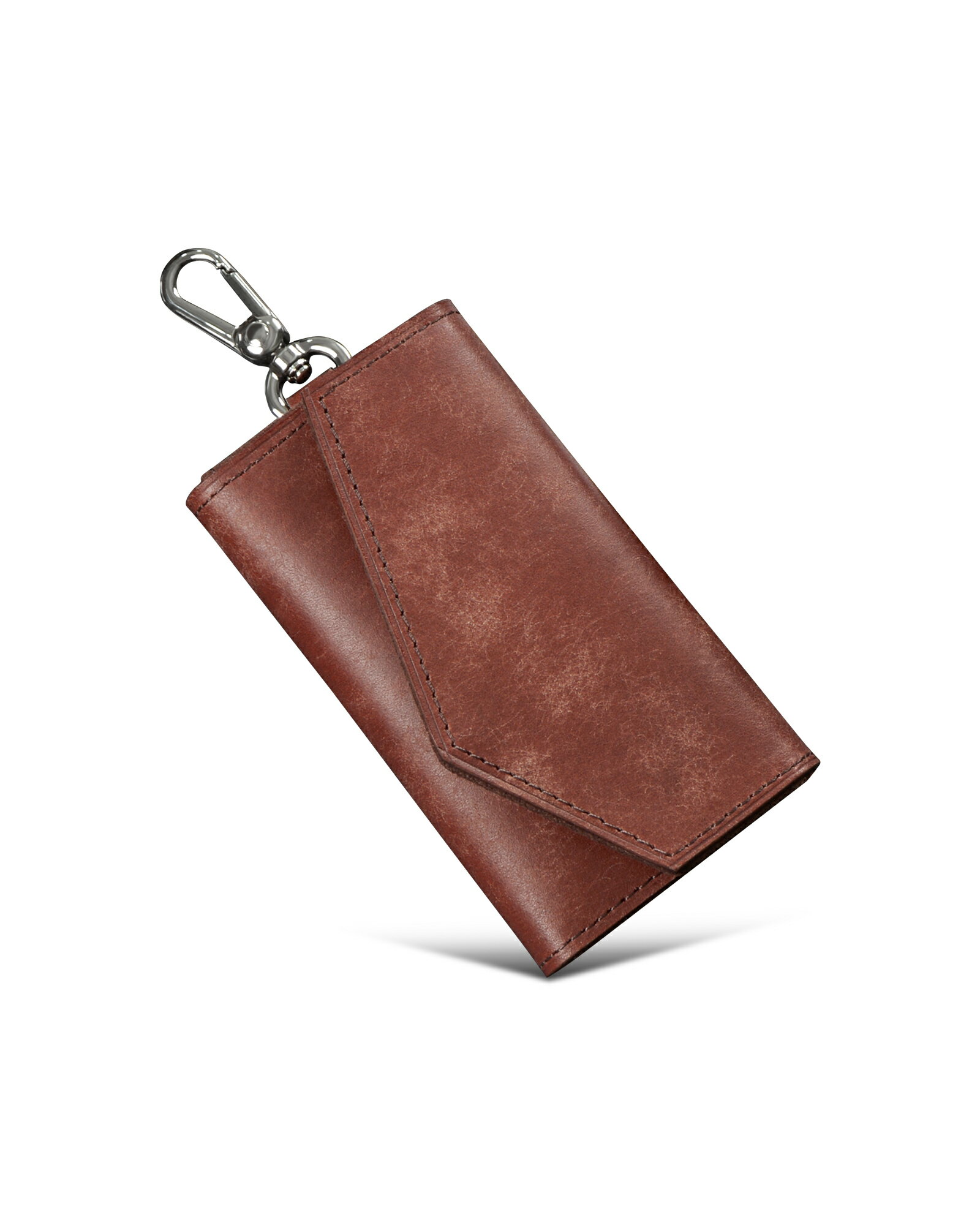 【店内全商品30％OFFクーポン】4連フック プエブロレザー キーケース メンズ 日本製 本革 カード2枚 お札1枚 カラビナ key case 多機能 スリム プレゼント クリスマス