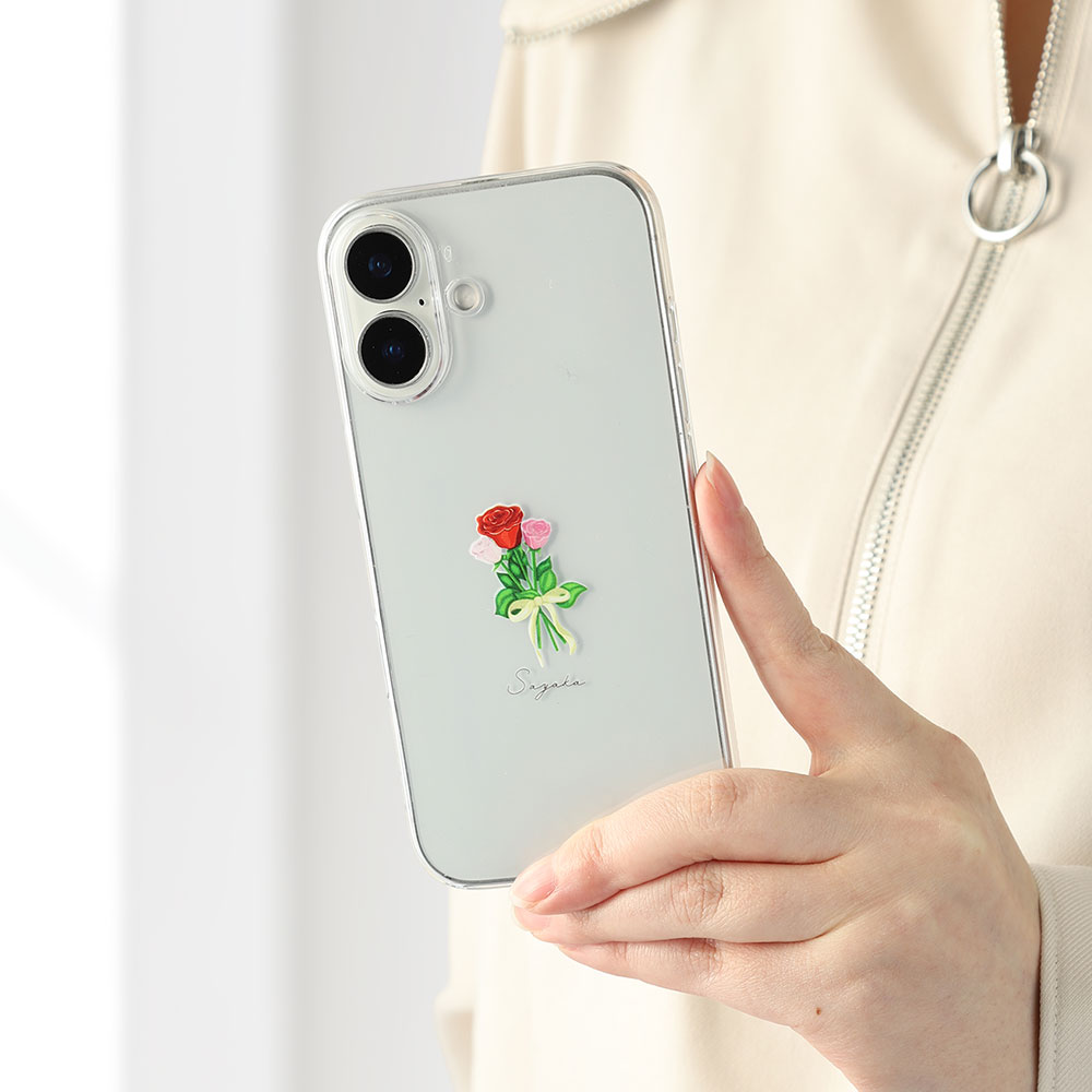 スマホケース クリア フラワー バラ ローズ ipod touch ケース ipod touch 第7世代...