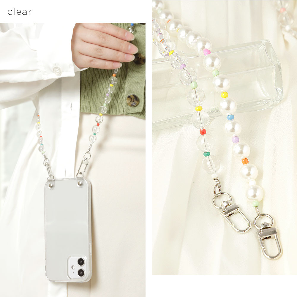 スマホショルダー スマホケース クリア 可愛い ipod touch ケース ipod touch 第7...