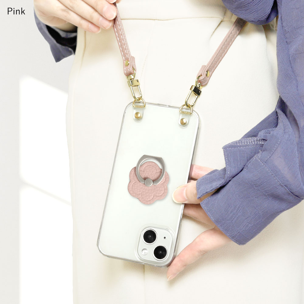 【スマホショルダー付き】 iPhone x ケース iPhonex ケース iPhone X ケース iPhone 10 ケース アイフォン x アイホンxおしゃれ かわいい 可愛い ストラップ クリアケース スマホリング 花 フラワー iphoneケース 大人可愛い 携帯ケース