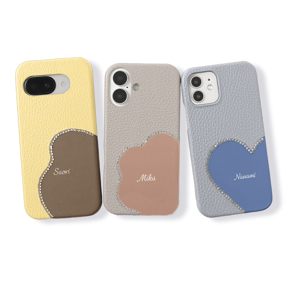 Rakuten BIG s ケース レザー 楽天モバイル Rakuten BIG sケース スマホケース Rakuten BIG s カバー 本革 レザー 楽天ビッグ ケース カバー 本革 レザー ハードケース シェルケース 名入れ イニシャル キラキラ