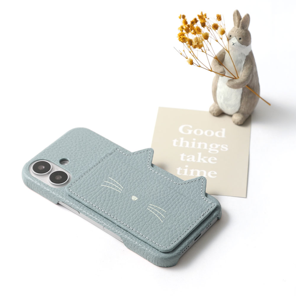 Speed Wi-Fi 5G X11 ケース Speed Wi-Fi 5G ケース モバイルwifiカバー モバイルwifi ケース Speed Wi-Fi NAR01 ケース Speed Wi-Fi NAR03 ケース スピードワイファイ ケース ハードケース 本革 レザー カードポケット付き くすみカラー 猫耳 ネコ 2
