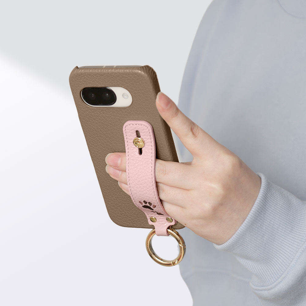 スマホベルト ipod touch ケース ipod touch 第7世代 ケース ipod touch 7 ケース ipodtouch 第6世代 ケース ipod touch 6 ケース アイポッドタッチ ケース かわいい レザー 本革 ハードケース ハンドベルト 刺繍 肉球 ネコ おしゃれ 3