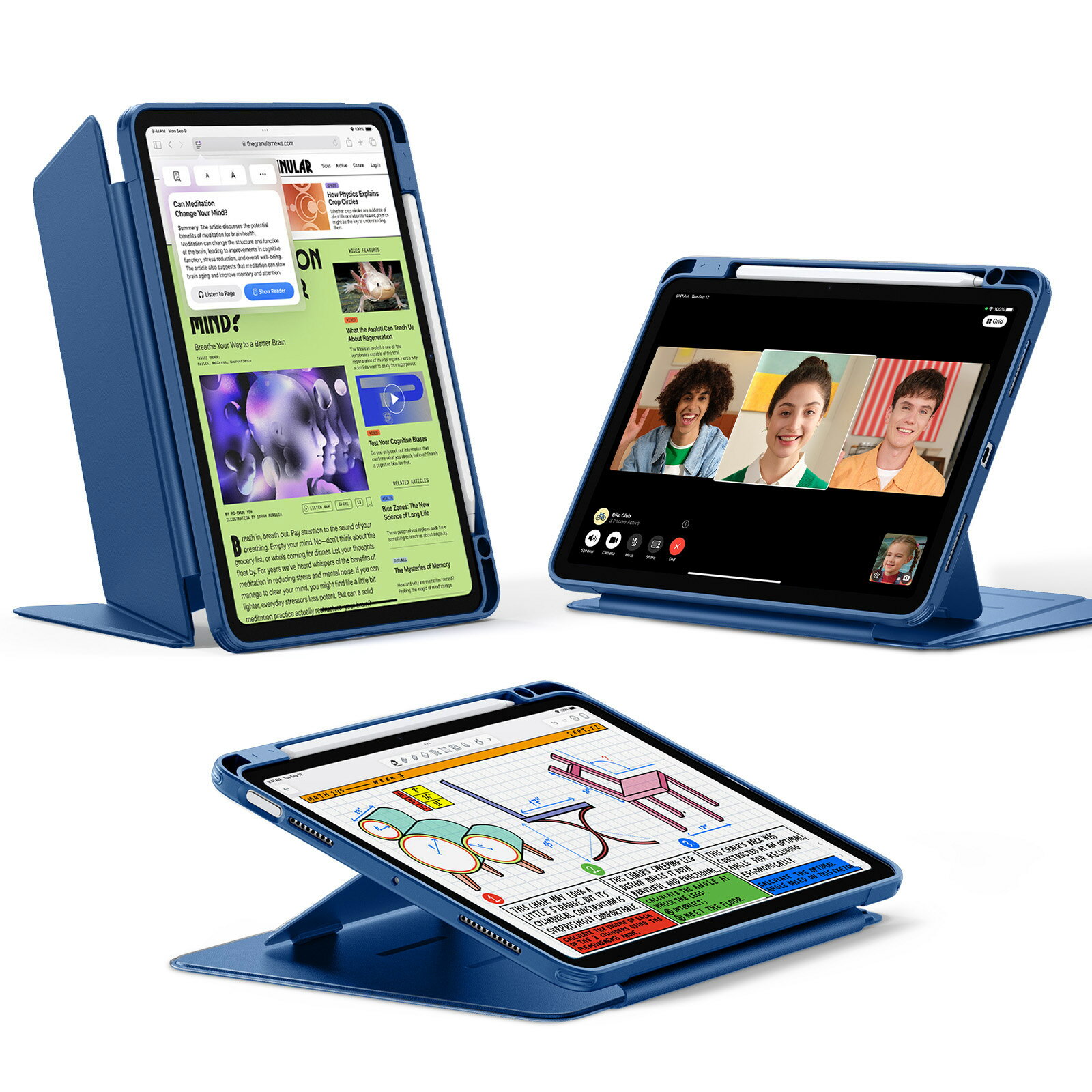 楽天市場】esr ipad air ケース（カラーネイビー）（タブレットカバー
