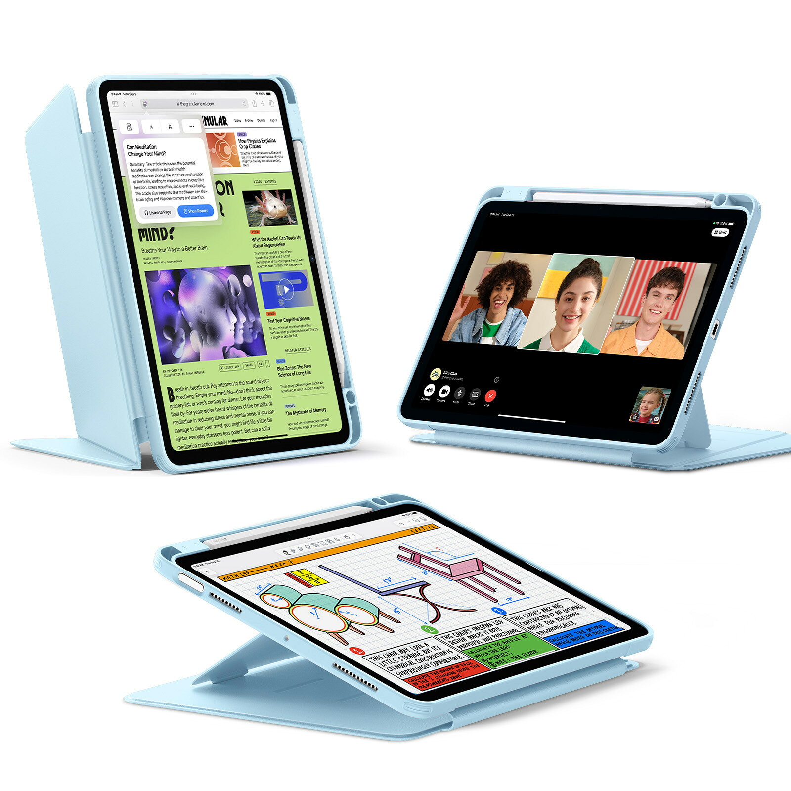 楽天市場】esr ipad air 13インチ ケース（カラーブルー）（タブレット