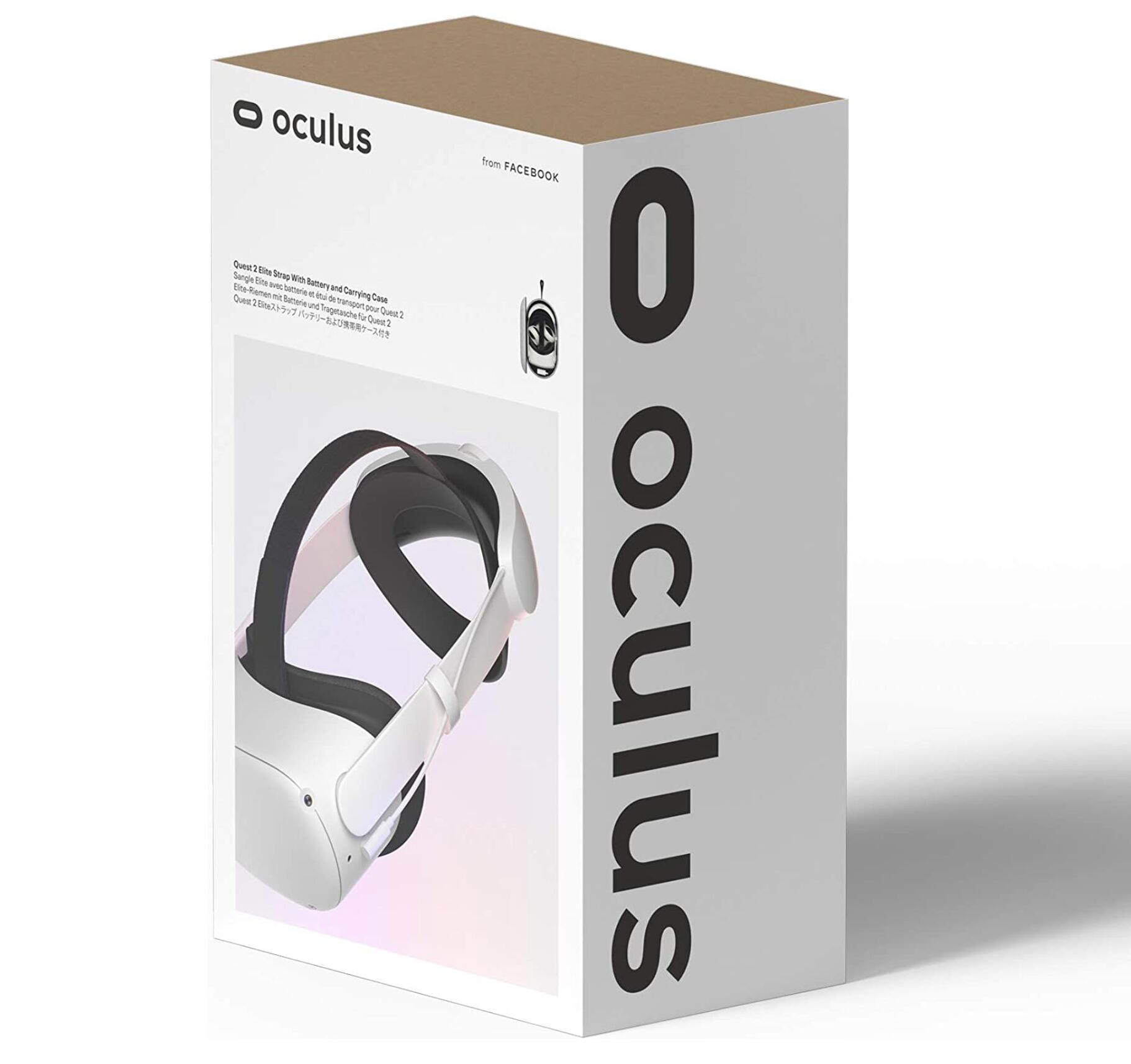 【新品】Oculus オキュラス Quest 2 Eliteストラップ バッテリーおよび携帯ケース付き 301-00370-01 グレー