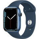 アップルウォッチ スマートウォッチ（売れ筋ランキング） 【新品未開封】Apple Watch Series 7 GPS＋Cellularモデル 45mm MKJT3J／A [アビスブルースポーツバンド]【送料無料】【即日発送、土、祝日発送】