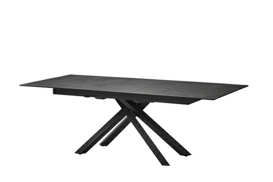 伸長式セラミックテーブル 石目柄グレー 160cm 200cm ダイニングテーブル 伸張式 グレー 食卓テーブル