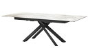 伸長式セラミックテーブル 大理石 マーブル 160cm 200cm ダイニングテーブル 伸張式 ホワイト 食卓テーブル