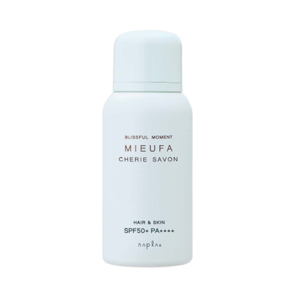 ナプラ ミーファ フレグランスUVスプレー シェリーサボン 80g hair&skin SPF50+ PA++++ 国内正規品 送料無料のサムネイル