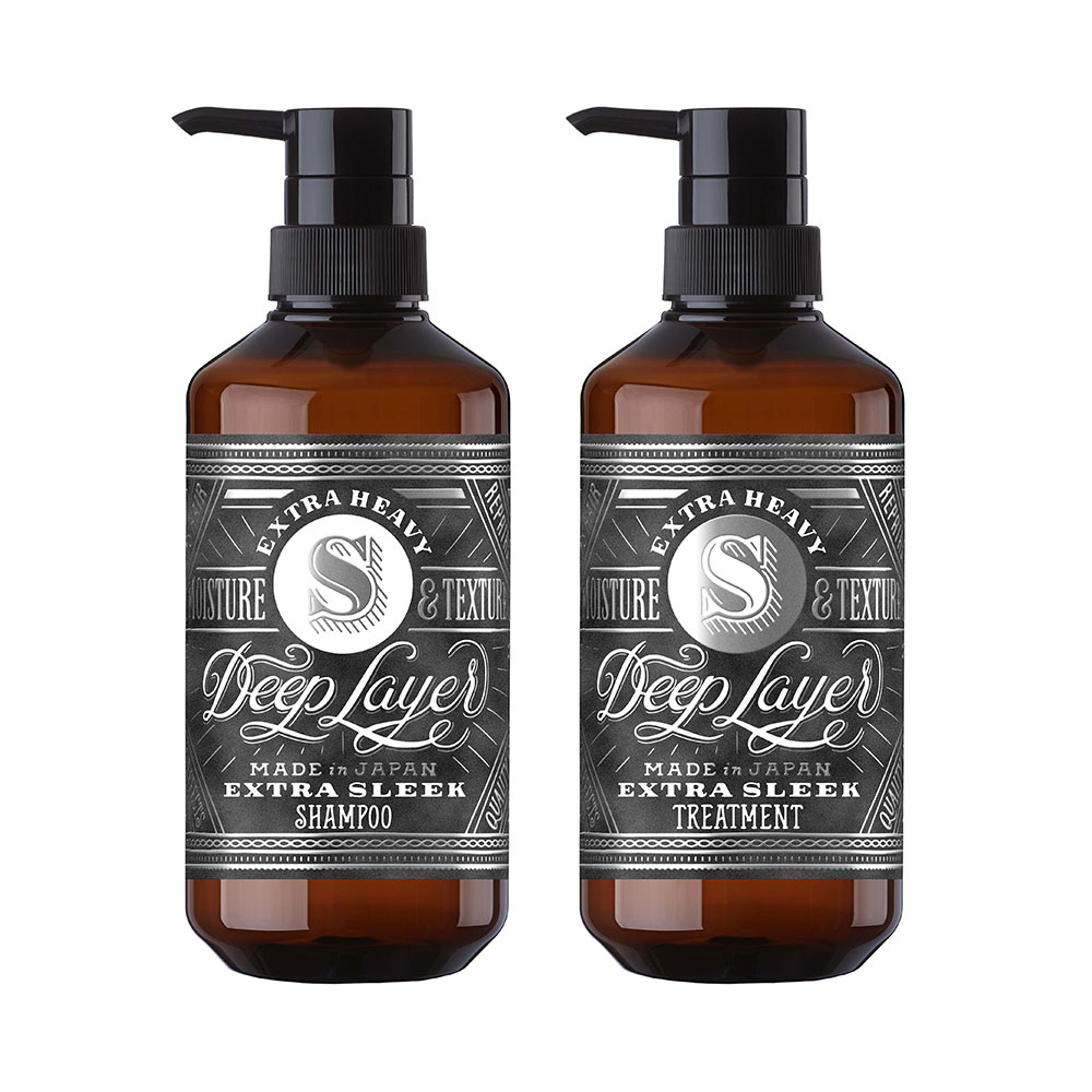 お買い得セット Deep Layer ディープレイヤー シャンプー ExS 500ml ＆ トリートメント ExS 470g エクストラスリーク ボトル 国内正規品 送料無料のサムネイル