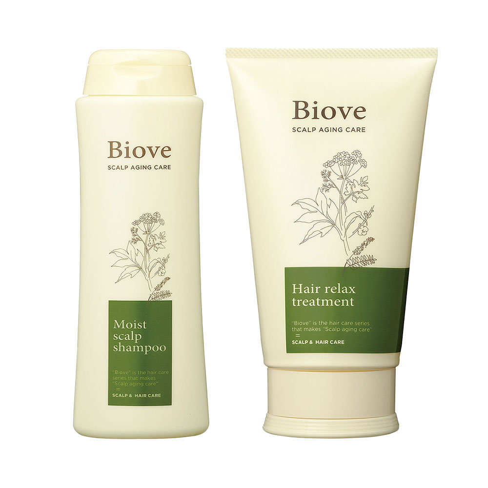 Rakuten - Biove ビオーブ 薬用 モイストスキャルプ シャンプー 250ml 医薬部外品 ＋ ヘアリラックス トリートメント 240g 各1個 セット デミ DEMI【メール便】