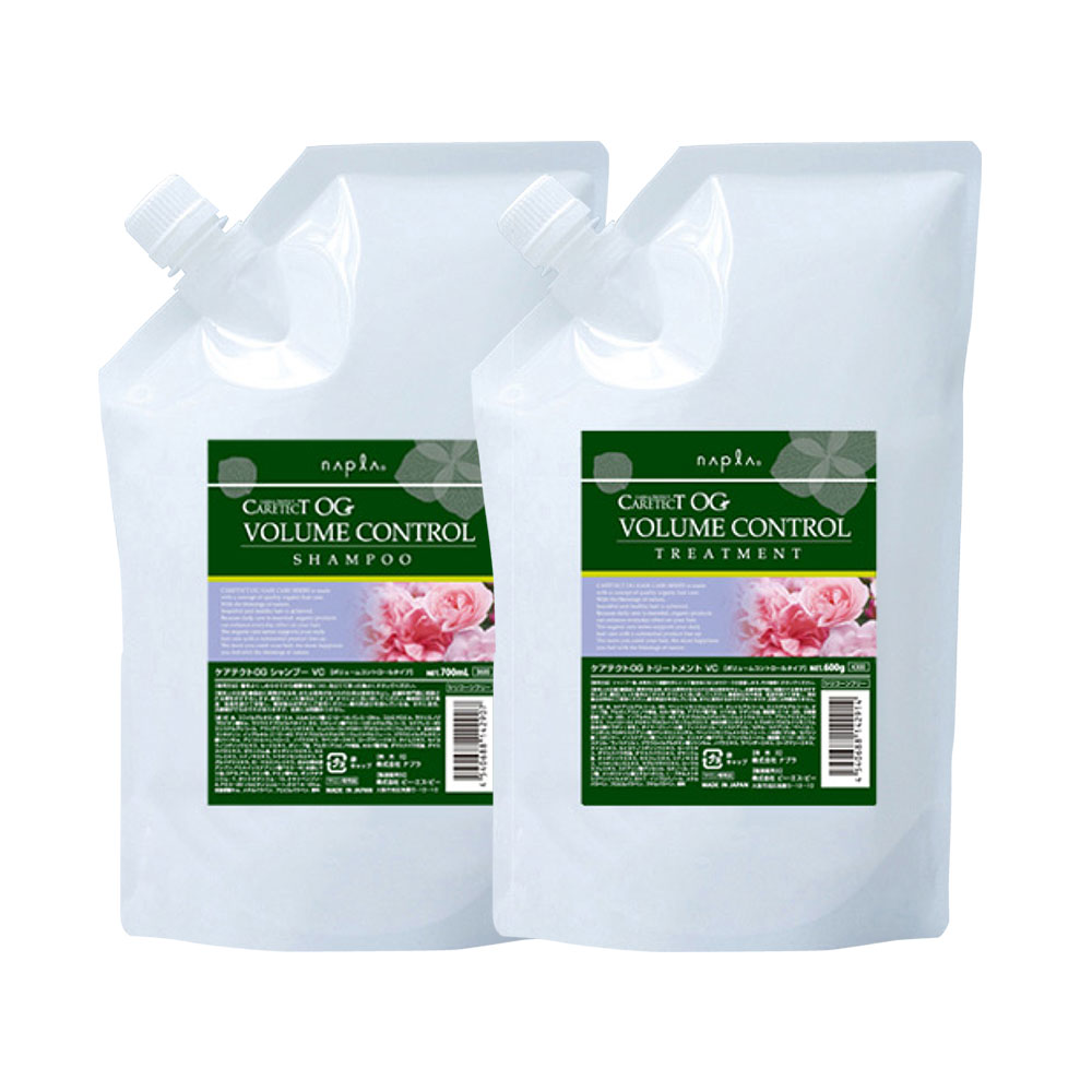 各1個セット ナプラ ケアテクトOG シャンプー VC 700ml 詰替え ＆ トリートメント VC 600g 詰替え リフィル ボリュームコントロール タイプ napla