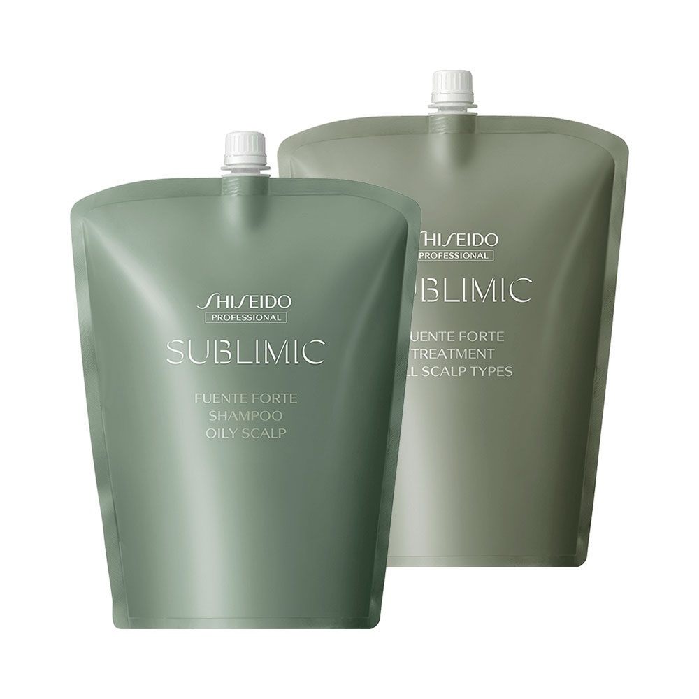 各1個セット 資生堂プロフェッショナル サブリミック フェンテフォルテ シャンプー OS 1800ml ＆ フェンテフォルテ トリートメント 1800g スカルプ用 詰め替え用 レフィル 詰替え用