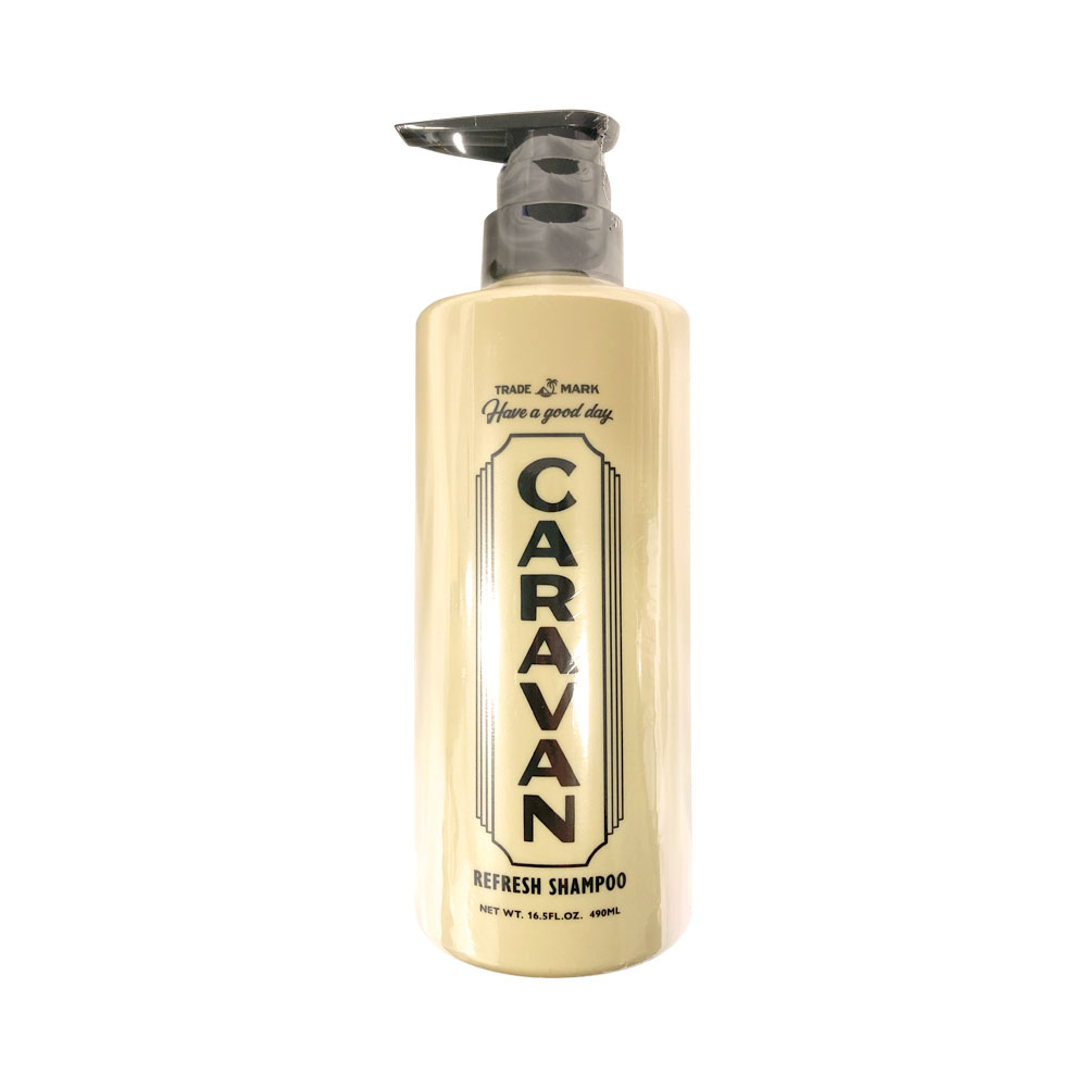 樂天商城 - デミ キャラバン リフレッシュシャンプー 490mL 1個 メントール 冷感 爽快なクール感 CARAVAN メンズ DEMI