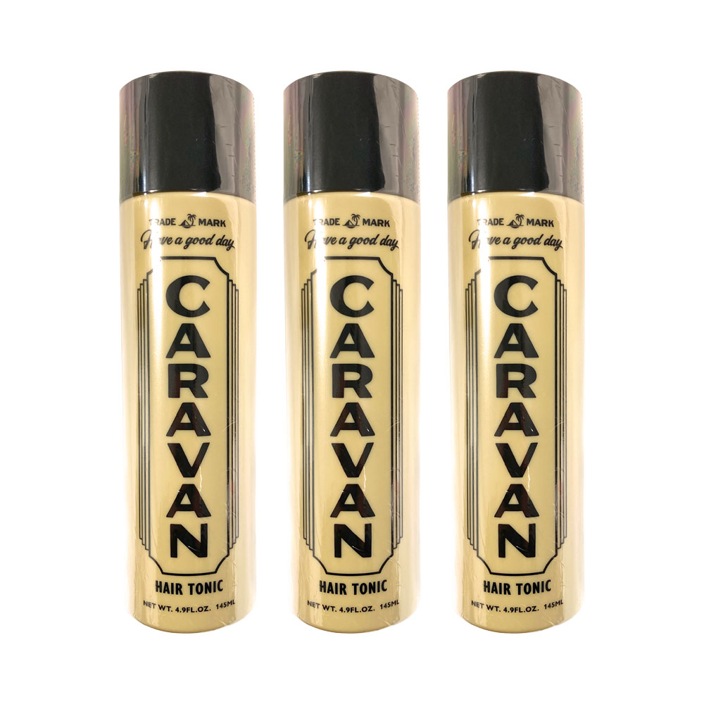 3個セット デミ キャラバン ヘアトニック 145mL 養毛料 ヘアウォーター 爽快なクール感 CARAVAN メンズ..