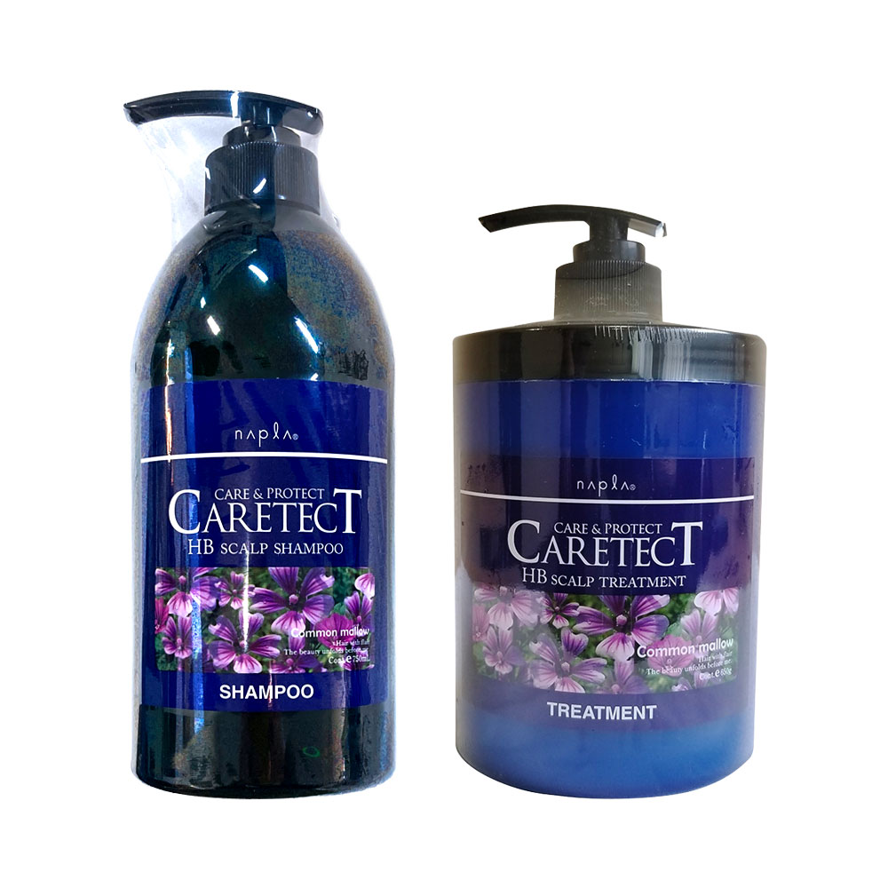 napla ケアテクトHB ケアテクトHBスキャルプ シャンプー 750mL + スキャルプ トリートメント 650g ナプラ ダメージケアタイプ 各1個 ノンシリコン ヘアケア CARETECT 国内正規品