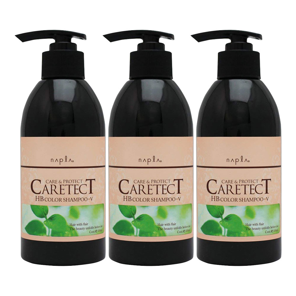 3個セット ナプラ napla ケアテクトHB カラーシャンプーV ハリ・コシ タイプ 300mL ノンシリコン ヘアケア CARETECT Vタイプ 国内正規品