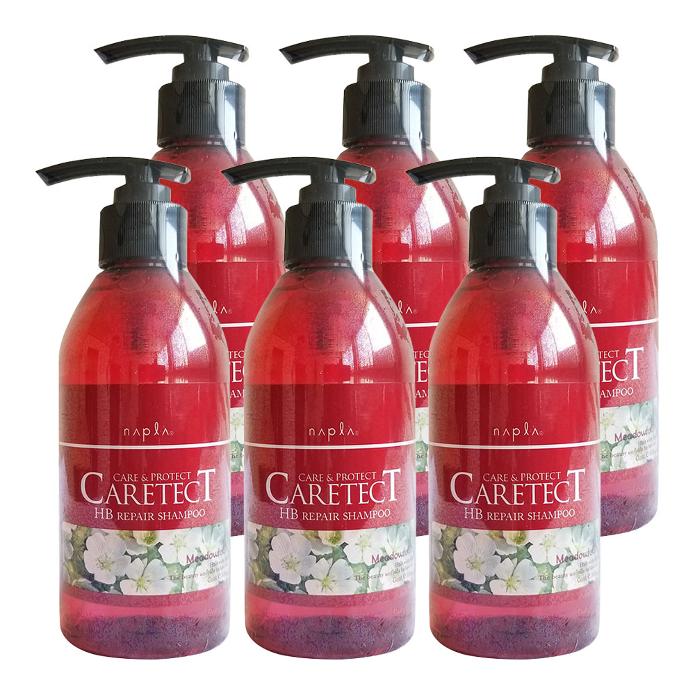 6個セット ナプラ napla ケアテクトHB リペアシャンプー ダメージケア 300mL ノンシリコン ヘアケア CARETECT 国内正規品