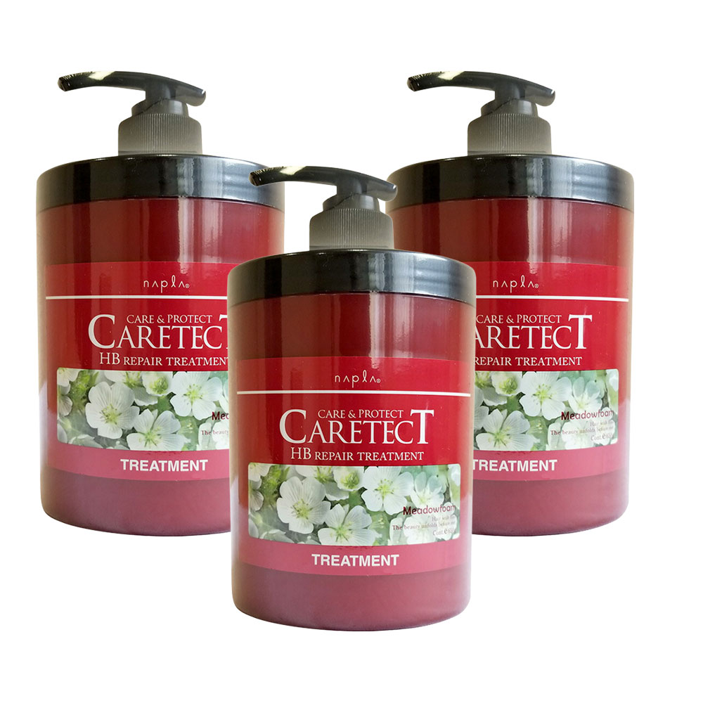 3個セット ナプラ napla ケアテクトHB リペアトリートメント ダメージケア 650g ノンシリコン ヘアケア CARETECT 国内正規品