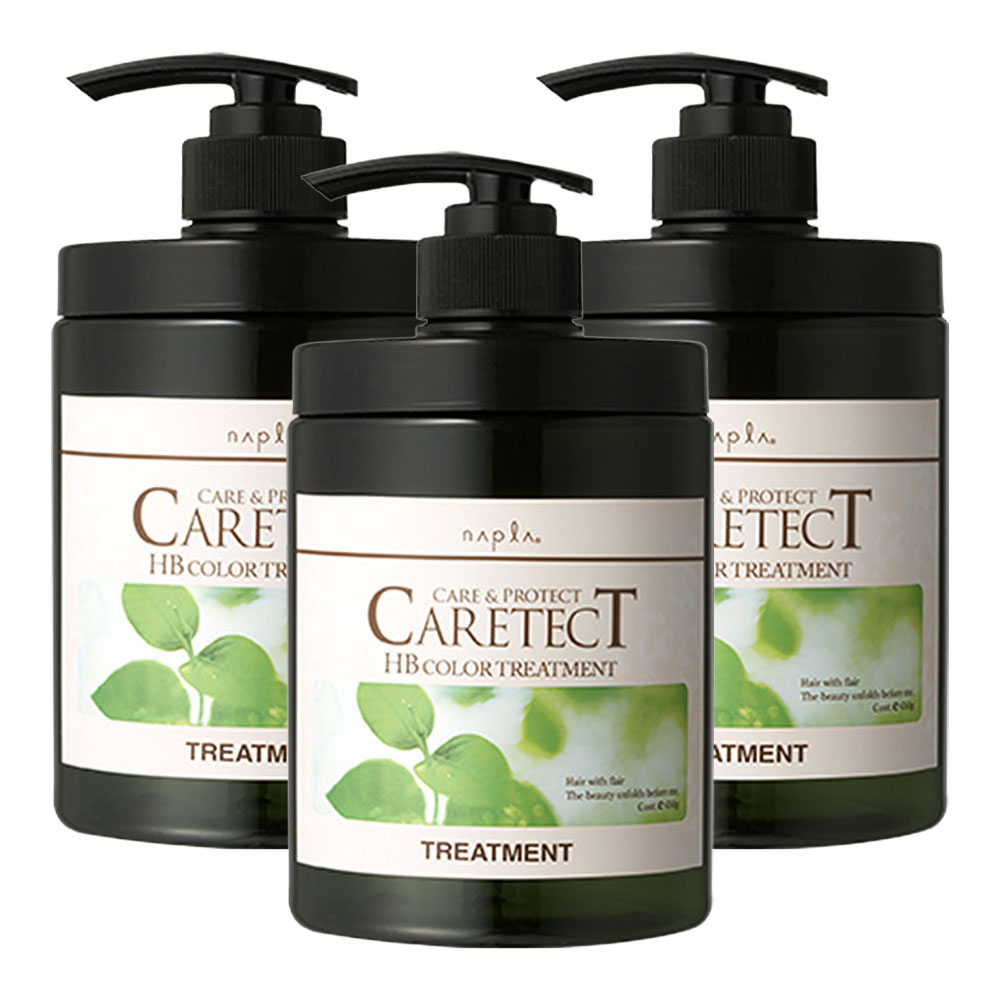 3個セット ナプラ napla ケアテクトHB カラートリートメントV ハリ・コシ タイプ 650g ノンシリコン ヘアケア CARETECT Vタイプ 国内正規品