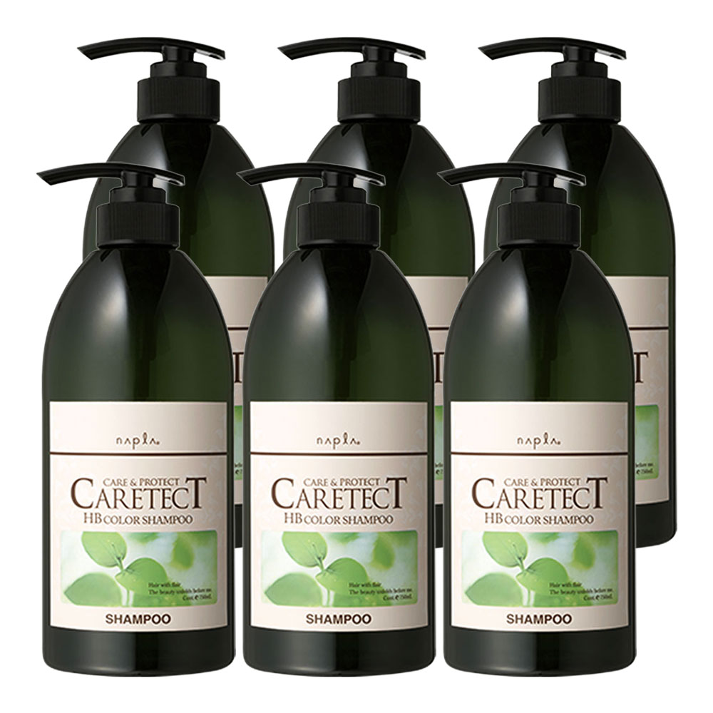6個セット ナプラ napla ケアテクトHB カラーシャンプーV ハリ・コシ タイプ 750mL ノンシリコン ヘアケア CARETECT Vタイプ 国内正規品