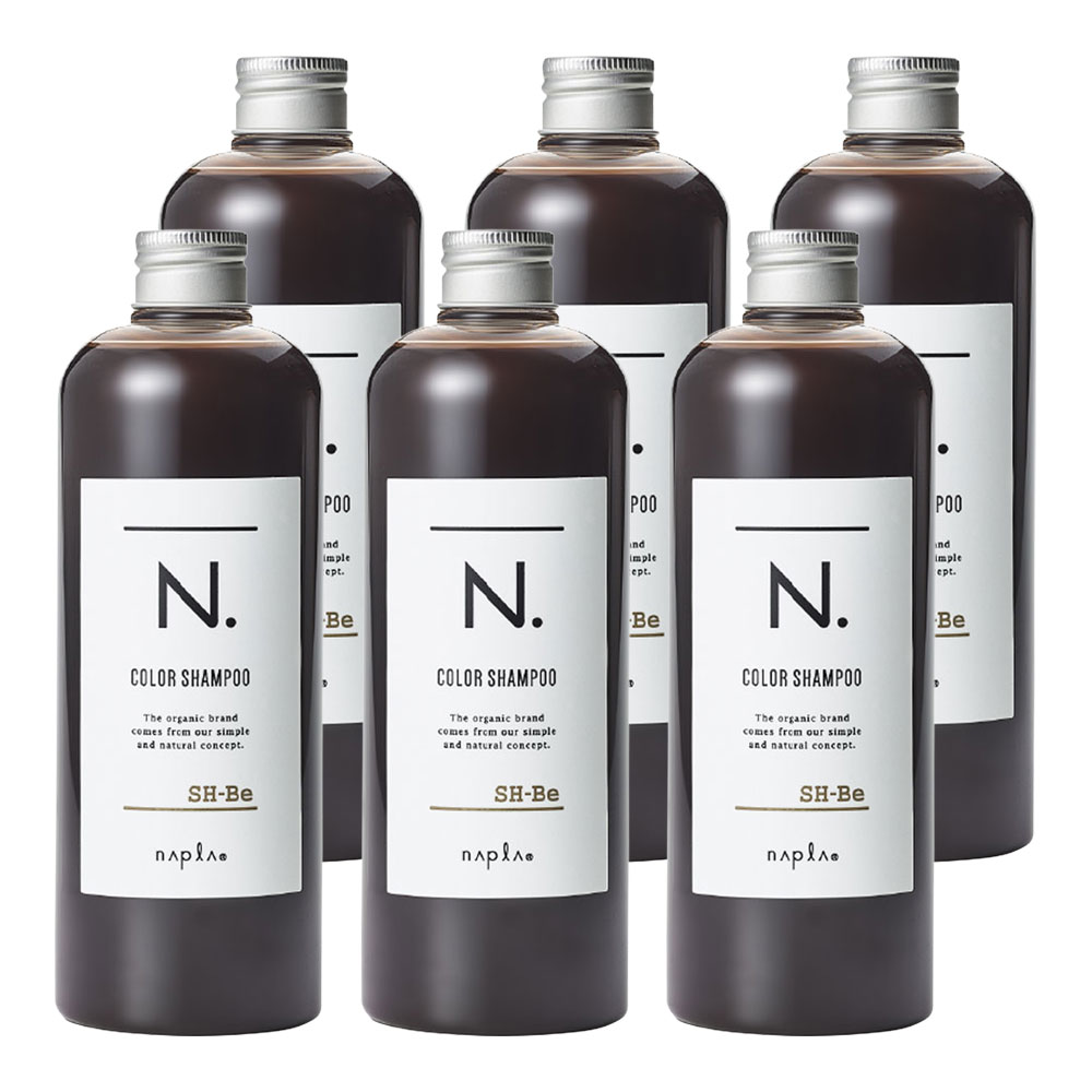 6個セット ナプラ N. カラーシャンプー Be ベージュ 320mL napla エヌドット カラーキープ N. COLOR SHAMPOO 天然由来 ヘアケア 国内正規品 アウトレット商品