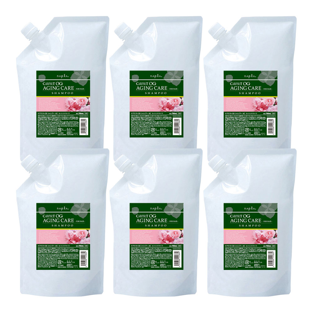 6個セット ナプラ ケアテクトOG シャンプー AC 700ml 詰替え リフィル エイジングケア タイプ 弱酸性 シリコーンフリー napla