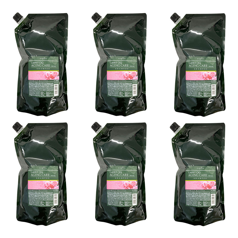 6個セット ナプラ ケアテクトOG シャンプー AC 1200ml 詰替え リフィル エイジングケア タイプ 弱酸性 シリコーンフリー napla
