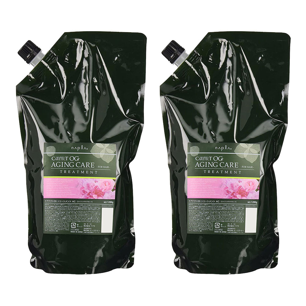 2個セット ナプラ ケアテクトOG トリートメント AC 1200g 詰替え リフィル エイジングケア タイプ シリコーンフリー napla