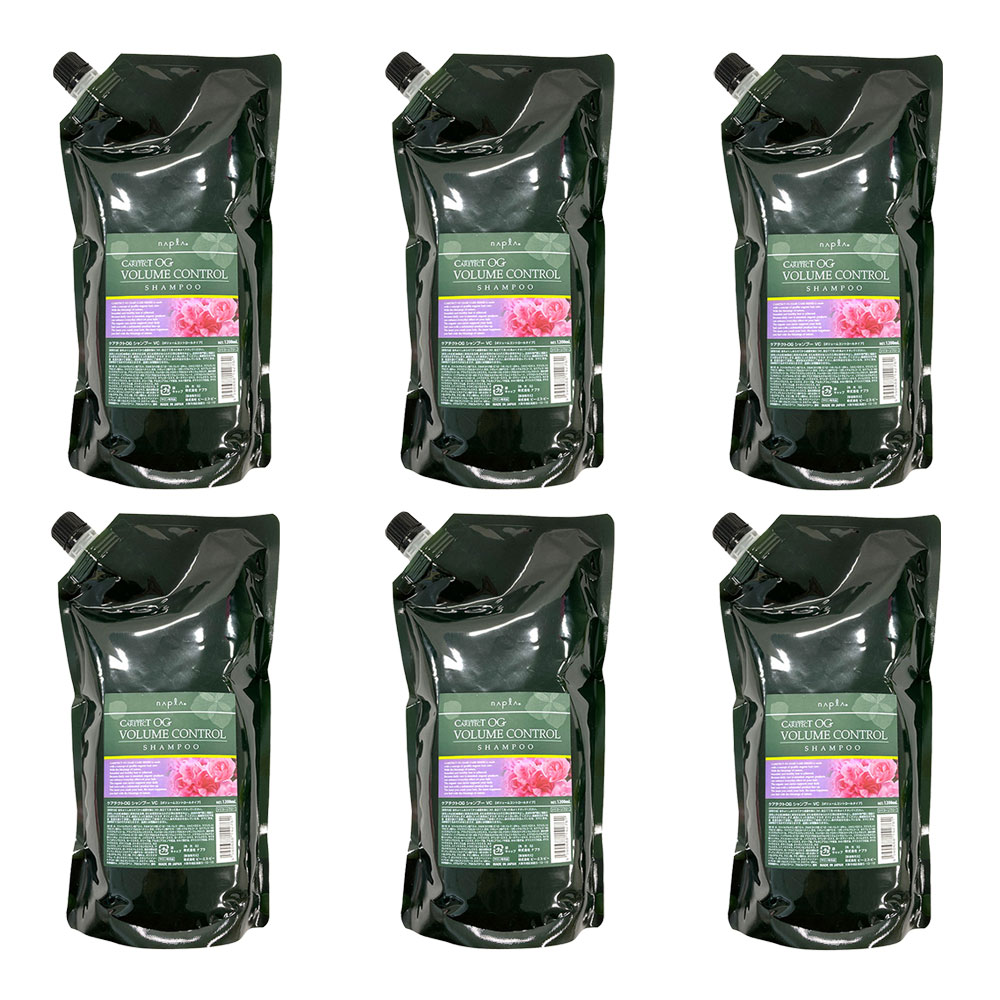 6個セット ナプラ ケアテクトOG シャンプー VC 1200ml 詰替え リフィル ボリュームコントロール タイプ 弱酸性 シャンプー シリコーンフリー napla