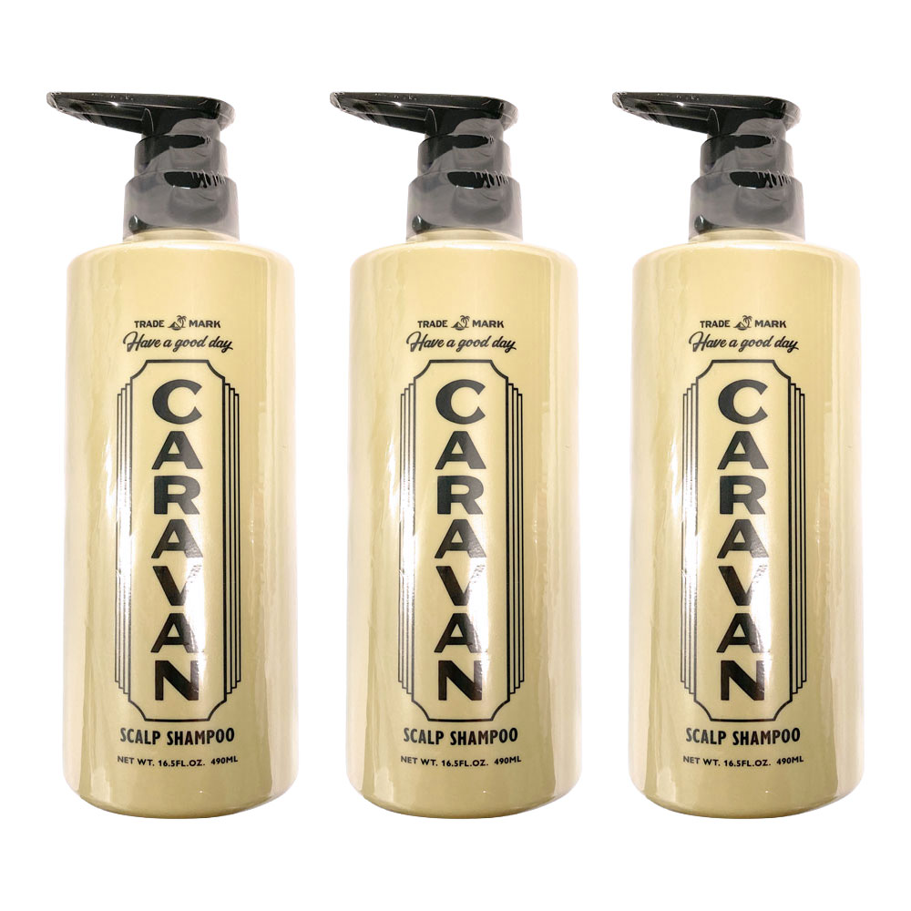 樂天商城 - 3個セット デミ キャラバン スカルプシャンプー 490mL 1個 スキャルプシャンプー NS2(03) 医薬部外品 CARAVAN メンズ DEMI