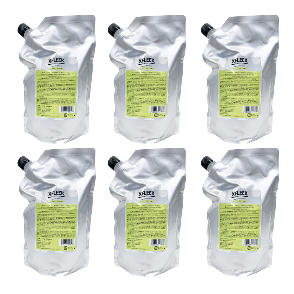 6個セット デミ エクスフリーク ヘアトリートメント カーミストサボン 1000g 1個 レフィル DEMI XFLEEK メンズ ヘアケア