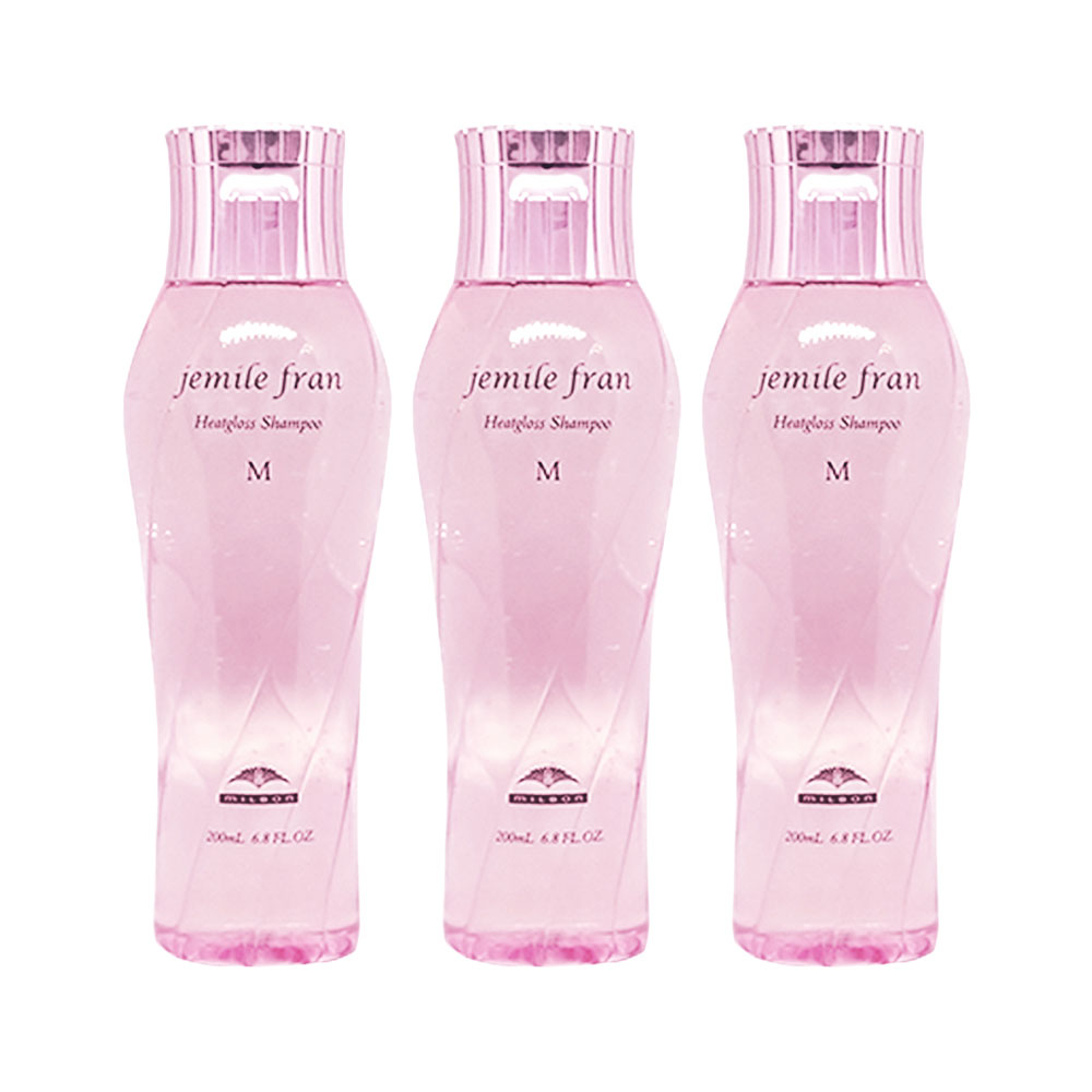 3個セット ミルボン ジェミールフラン ヒートグロスシャンプー M 200mL MILBON jemilefran ヘアケア