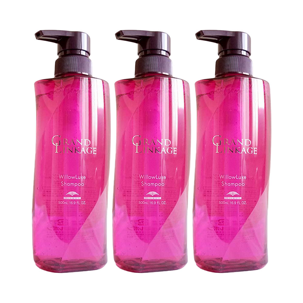 3個セット ミルボン グランドリンケージ ウィローリュクス シャンプー 500mL アウトレット商品