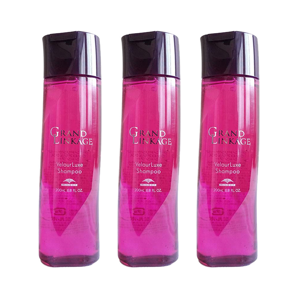 3個セット ミルボン グランドリンケージ ヴェロアリュクス シャンプー 200mL アウトレット商品