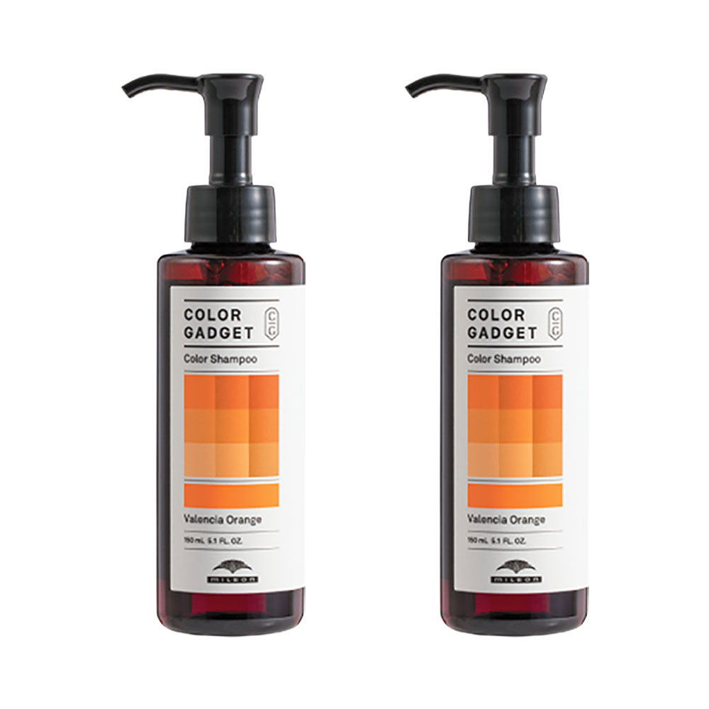2個セット ミルボン カラーガジェット カラーシャンプー バレンシアオレンジ 150mL ヘアカラー カラシャン MILBON COLOR GADGET アウトレット商品