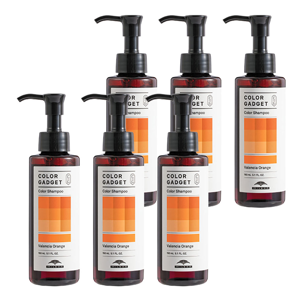 6個セット ミルボン カラーガジェット カラーシャンプー バレンシアオレンジ 150mL ヘアカラー カラシャン MILBON COLOR GADGET アウトレット商品