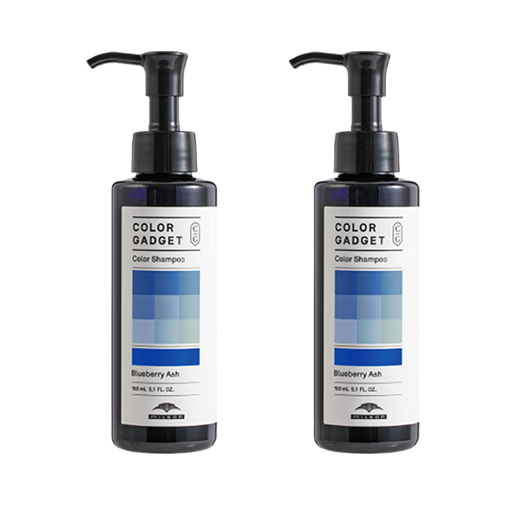 2個セット ミルボン カラーガジェット カラーシャンプー ブルーベリーアッシュ 150mL ヘアカラー カラシャン MILBON COLOR GADGET アウトレット商品