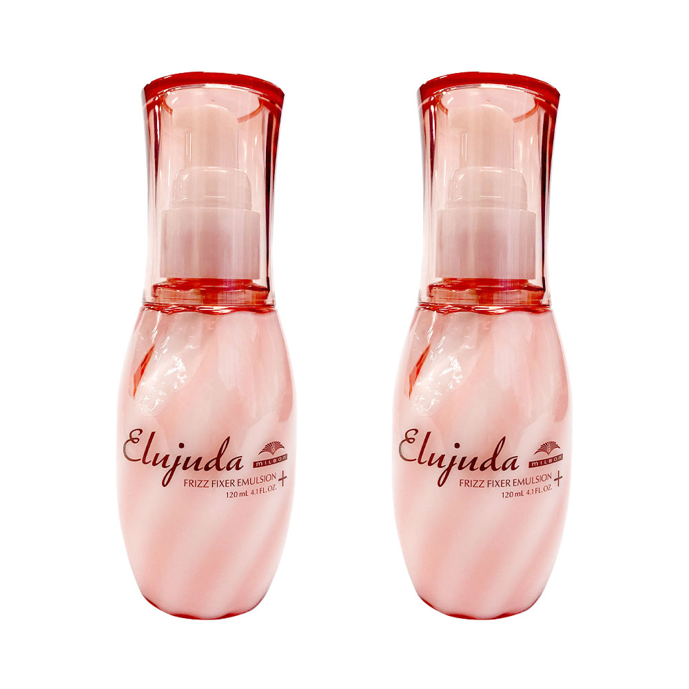 2個セット ミルボン エルジューダ フリッズフィクサー エマルジョン＋ プラス 120mL milbon 洗い流さないトリートメント ヘアトリートメント くせ・うねりのある髪に アウトレット商品