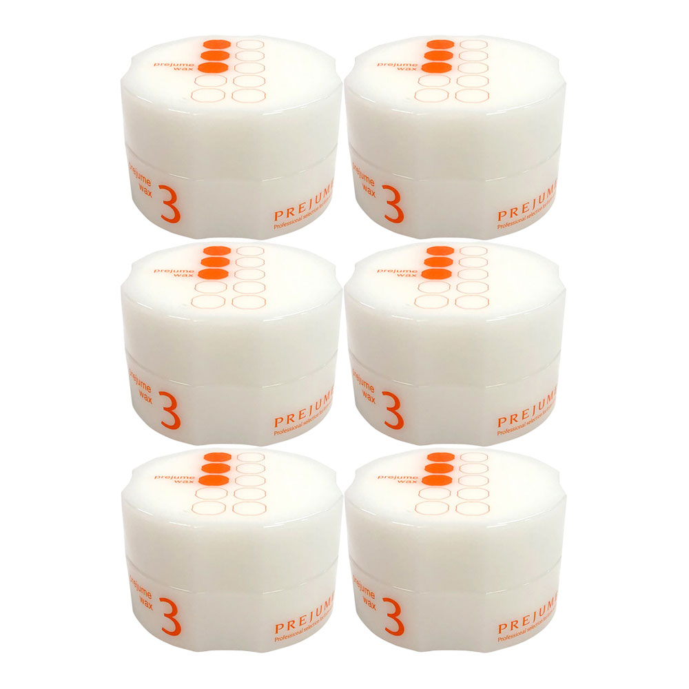6個セット ミルボン MILBON プレジュームワックス3 90g PREJUME WAX3 軽い束感・やわらかな動き ヘアワックス スタイリング