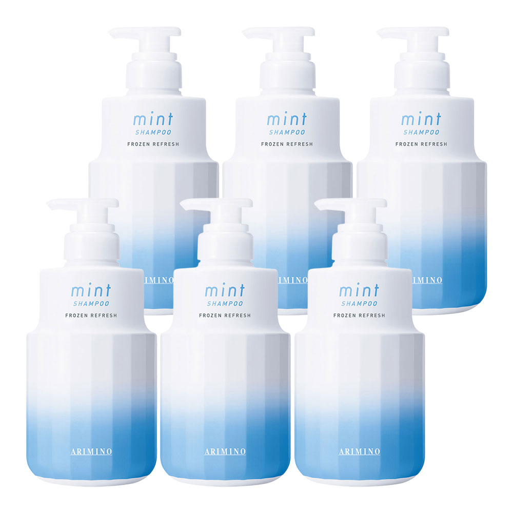 6個セット アリミノ ミント シャンプー フローズンリフレッシュ 550ml ARIMINO mint クール すっきり 夏の定番 ひんやりシャンプー
