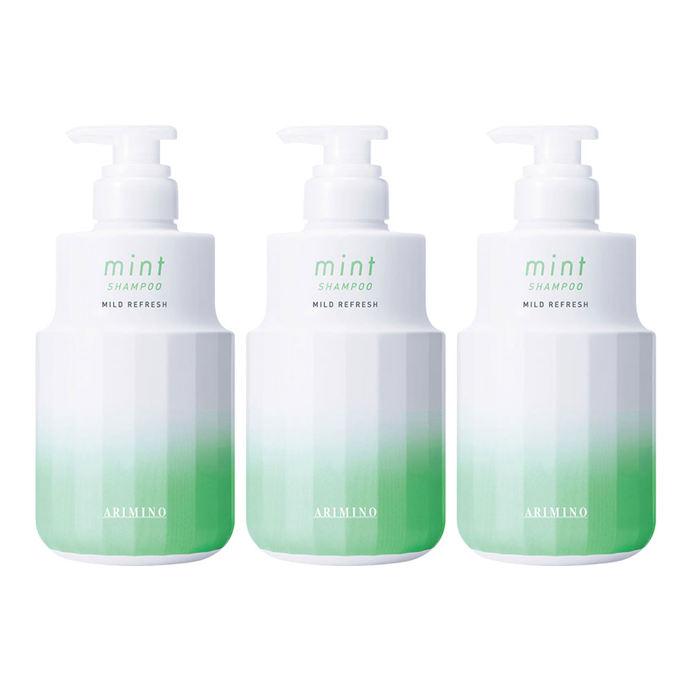 3個セット アリミノ ミント シャンプー マイルドリフレッシュ 550ml ARIMINO mint クール すっきり 夏の定番 ひんやりシャンプー
