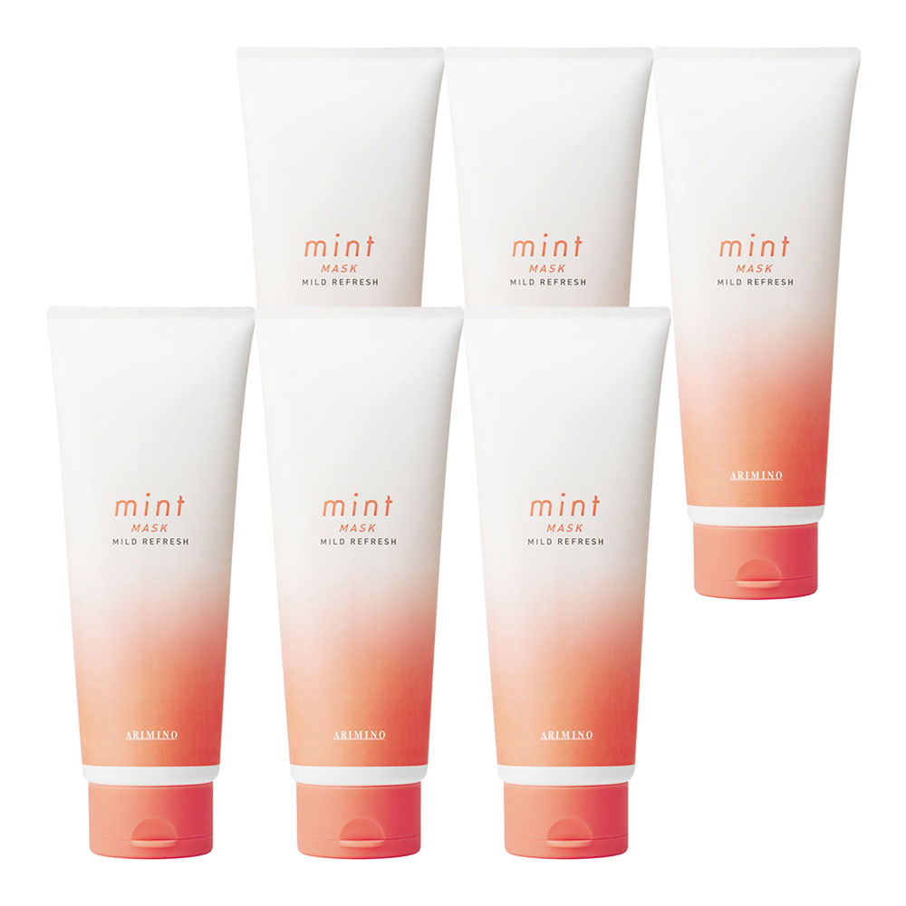6個セット アリミノ ミント マスク マイルドリフレッシュ 200g ARIMINO mint クール すっきり 夏の定番 集中ケアマスク