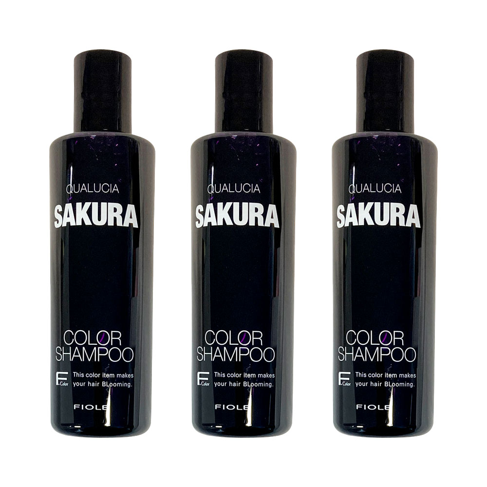 3個セット フィヨーレ クオルシア カラーシャンプー サクラ 250ml シャンプー 染毛料 FIOLE アウトレット商品