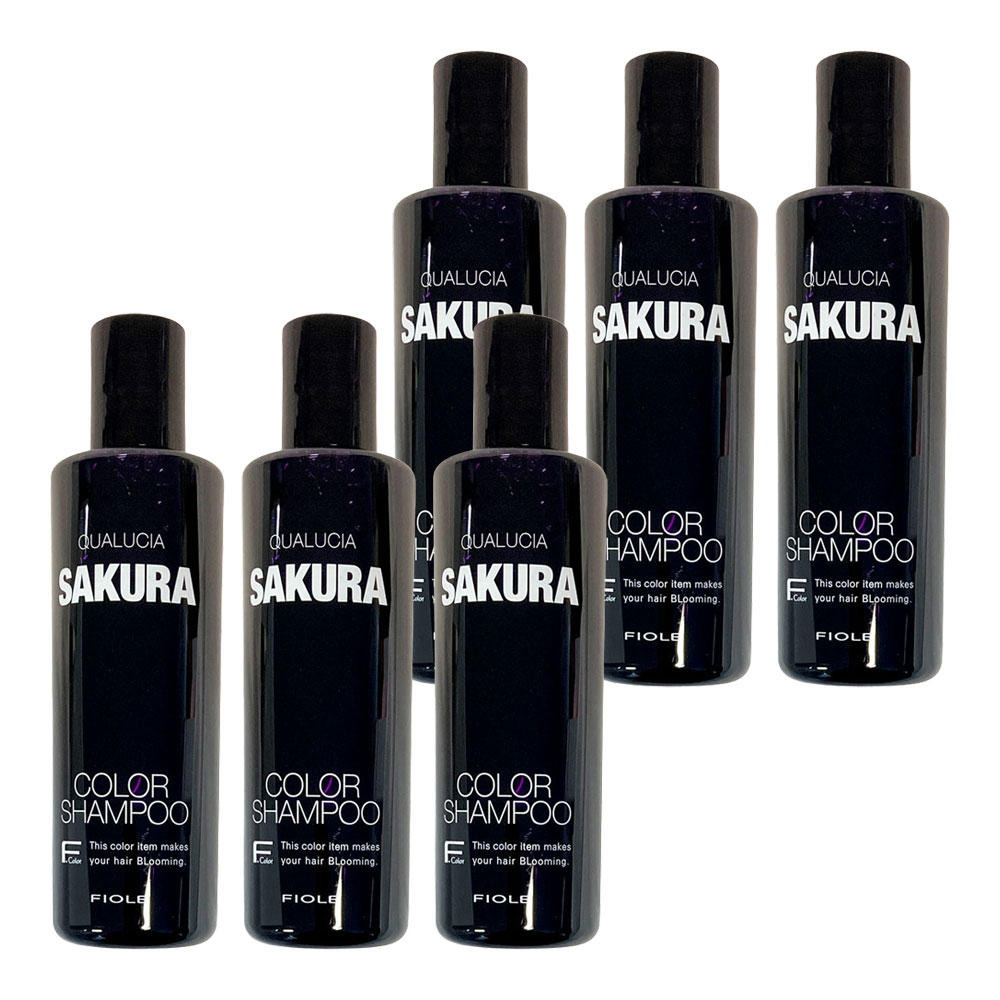 6個セット フィヨーレ クオルシア カラーシャンプー サクラ 250ml シャンプー 染毛料 FIOLE アウトレット商品