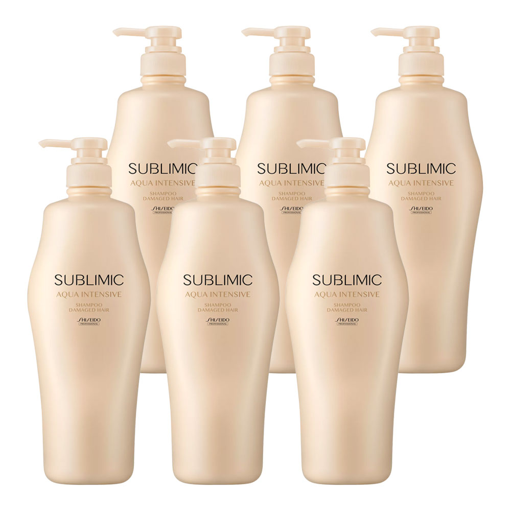 6個セット 資生堂プロフェッショナル サブリミック アクアインテンシブ シャンプー 1000ml
