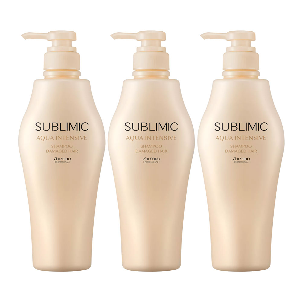 3個セット 資生堂プロフェッショナル サブリミック アクアインテンシブ シャンプー 500ml