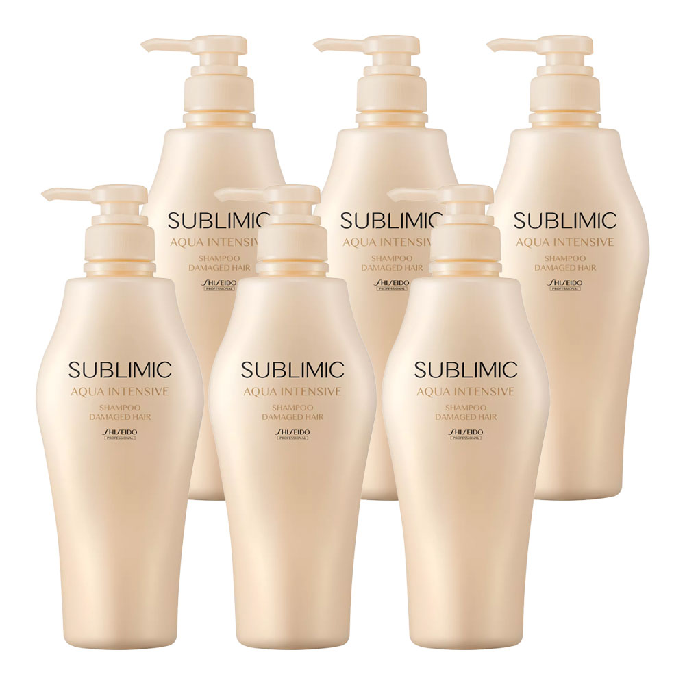6個セット 資生堂プロフェッショナル サブリミック アクアインテンシブ シャンプー 500ml