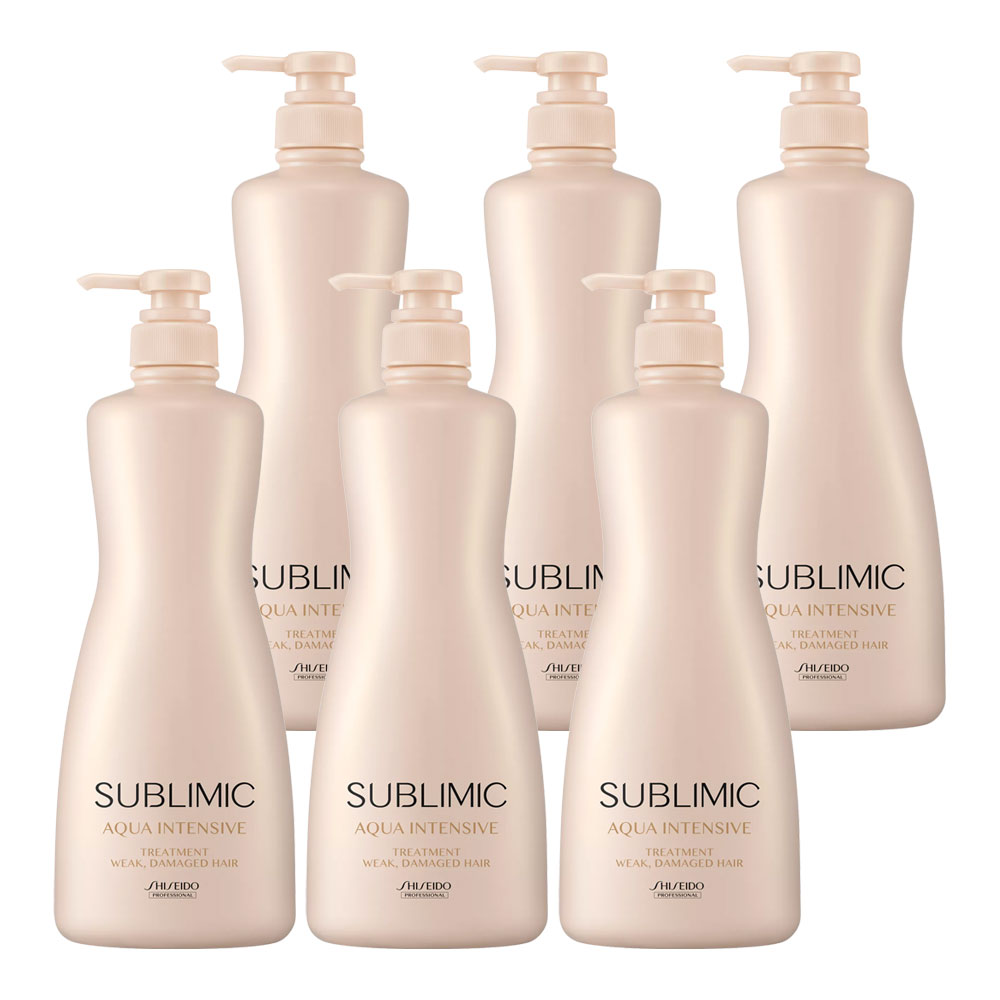 6個セット 資生堂プロフェッショナル サブリミック アクアインテンシブ トリートメント（W）1000g 弱った髪用